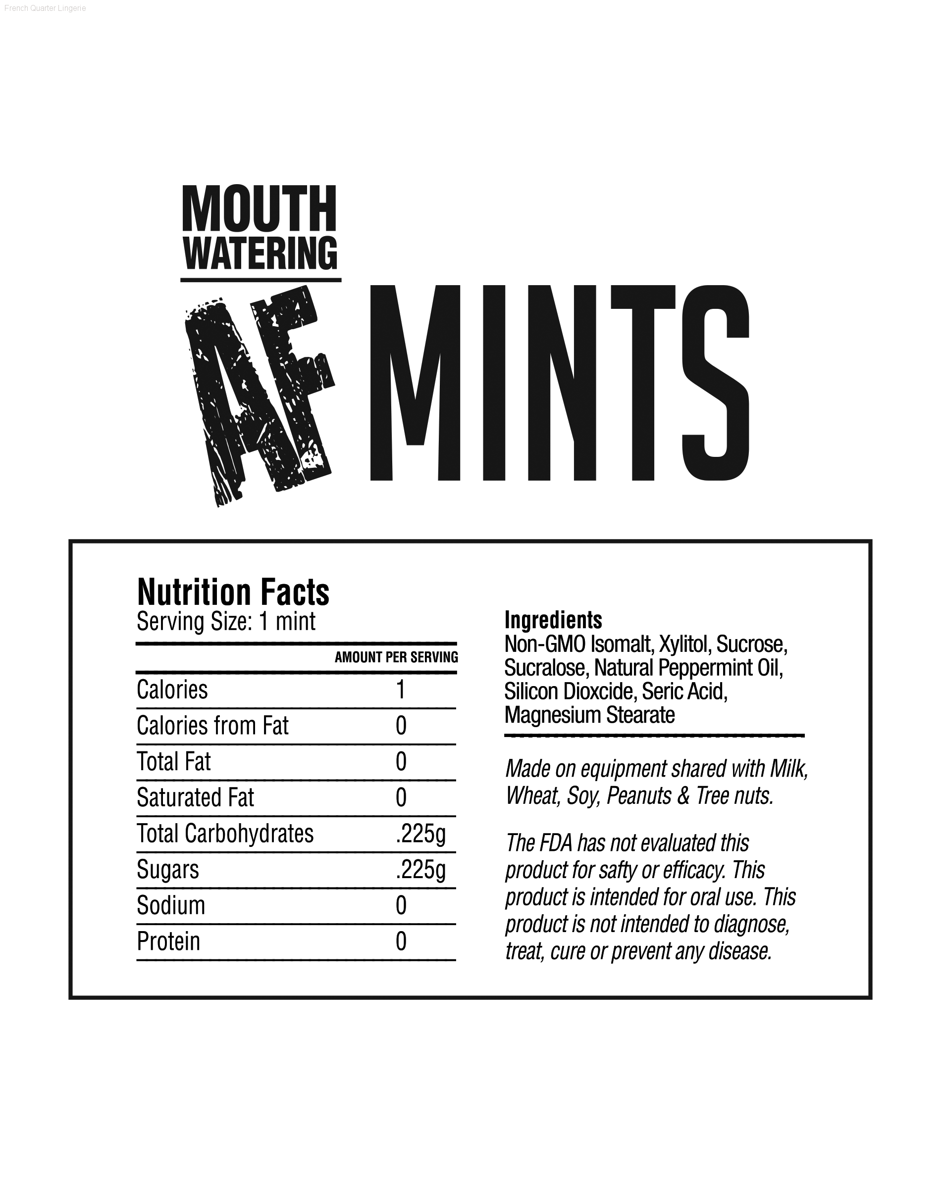 Oral Sex Essentials - Mouth Watering AF Mints ( 1 Pack ) Oral Sex Essentials - Mouth Watering AF Mints ( 1 Pack )