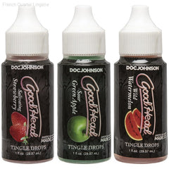 Oral Sex Essentials - GoodHead™ Tingle Drops - Wild Watermelon, Sour Green Apple, Salivating Strawberry Oral Sex Essentials - GoodHead™ Tingle Drops - Wild Watermelon, Sour Green Apple, Salivating Strawberry