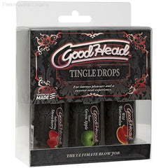 Oral Sex Essentials - GoodHead™ Tingle Drops - Wild Watermelon, Sour Green Apple, Salivating Strawberry Oral Sex Essentials - GoodHead™ Tingle Drops - Wild Watermelon, Sour Green Apple, Salivating Strawberry