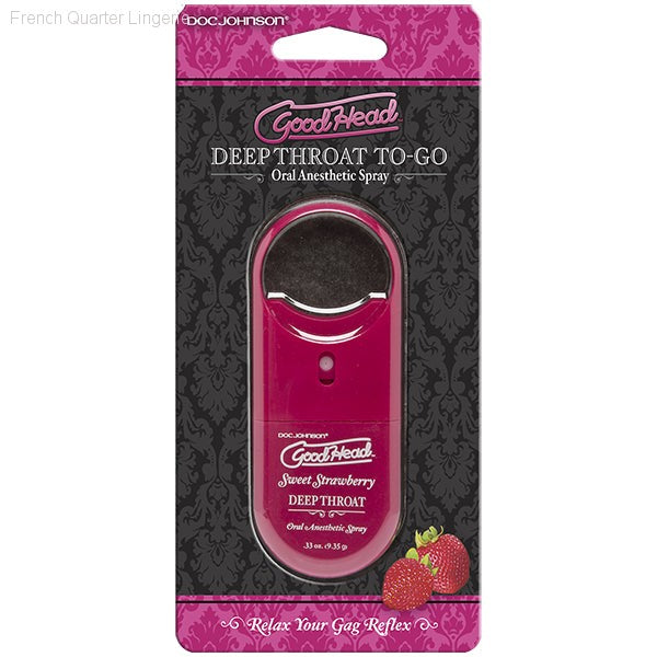 Oral Sex Essentials - GoodHead™ Deep Throat Spray To-Go - Strawberry Oral Sex Essentials - GoodHead™ Deep Throat Spray To-Go - Strawberry