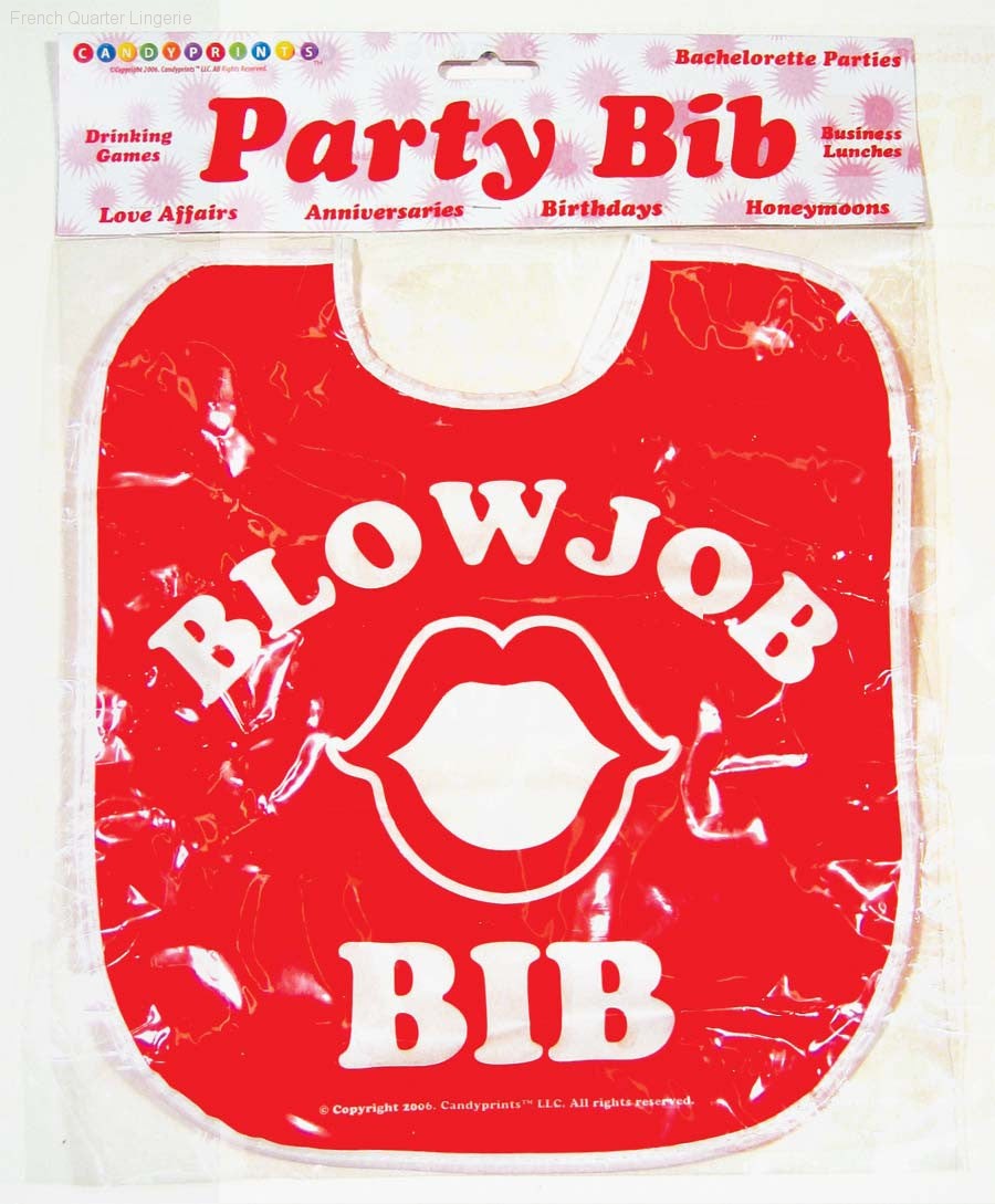 Blow Job Bib - Novelty Gag Gift Blow Job Bib - Novelty Gag Gift