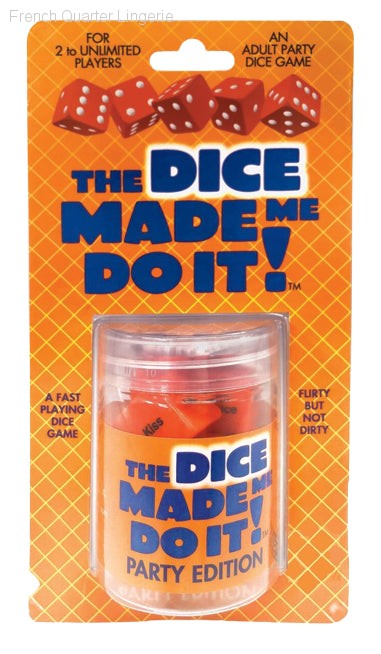 Games - The Dice Made Me Do It Party Edition Games - The Dice Made Me Do It Party Edition