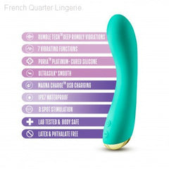 Aria Luscious AF G-Spot  7-Inch Vibrator-French Quarter Lingerie Aria Luscious AF G-Spot  7-Inch Vibrator-French Quarter Lingerie