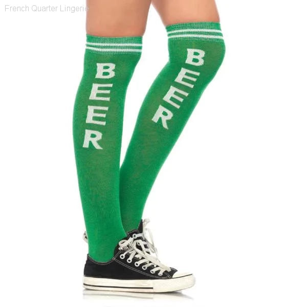 Beer Time Acrylic Athletic Socks-French Quarter Lingerie Beer Time Acrylic Athletic Socks-French Quarter Lingerie