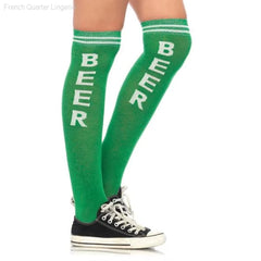 Beer Time Acrylic Athletic Socks-French Quarter Lingerie Beer Time Acrylic Athletic Socks-French Quarter Lingerie