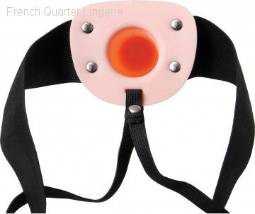 Adam's Flexskin Hollow Strap-on - Flesh-French Quarter Lingerie Adam's Flexskin Hollow Strap-on - Flesh-French Quarter Lingerie