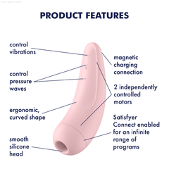 Curvy 2 - Air-Pulse Vibrator With Bluetooth Connect App Curvy 2 - Air-Pulse Vibrator With Bluetooth Connect App