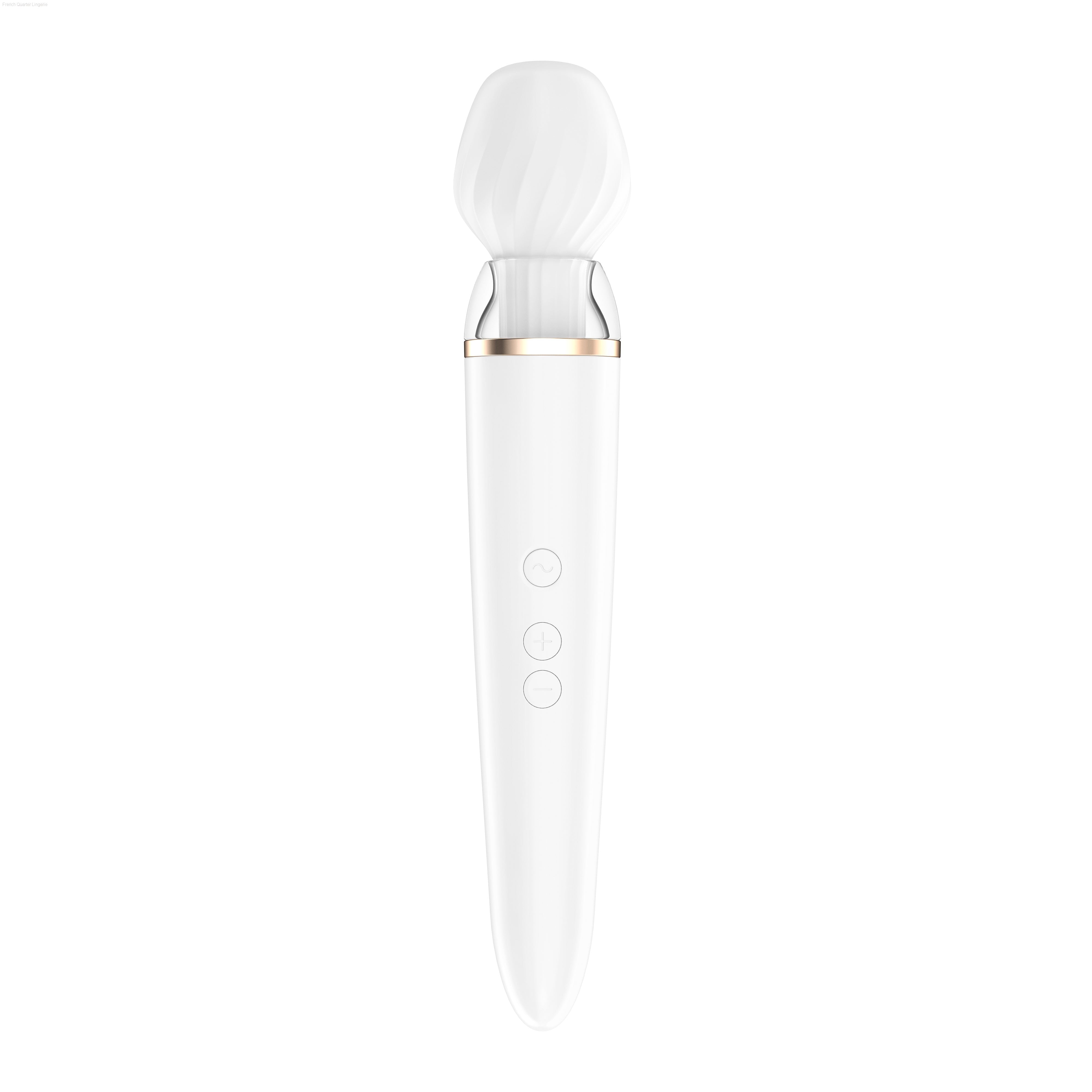 Rechargeable Vibrators - Satisfyer Double Wand-er Connect App Rechargeable Vibrators - Satisfyer Double Wand-er Connect App