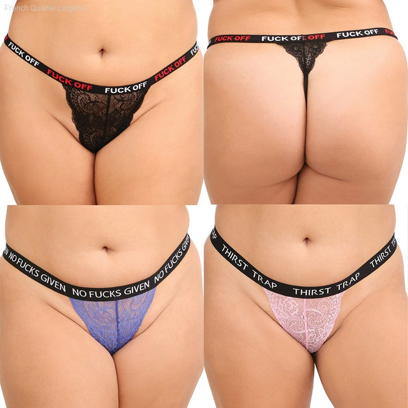 F*ck Off Panty Pack-French Quarter Lingerie F*ck Off Panty Pack-French Quarter Lingerie