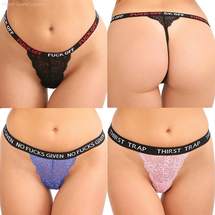 F*ck Off Panty Pack-French Quarter Lingerie F*ck Off Panty Pack-French Quarter Lingerie