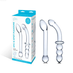 G-Spot Pleasure Glass Dildo Set-French Quarter Lingerie G-Spot Pleasure Glass Dildo Set-French Quarter Lingerie