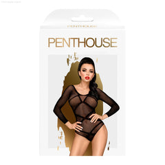 High On Love-Long Sleeved Mesh Teddy With Strap Pattern High On Love-Long Sleeved Mesh Teddy With Strap Pattern