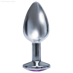 The 9'S The Silver Starter Bejeweled Round Plug - Small The 9'S The Silver Starter Bejeweled Round Plug - Small