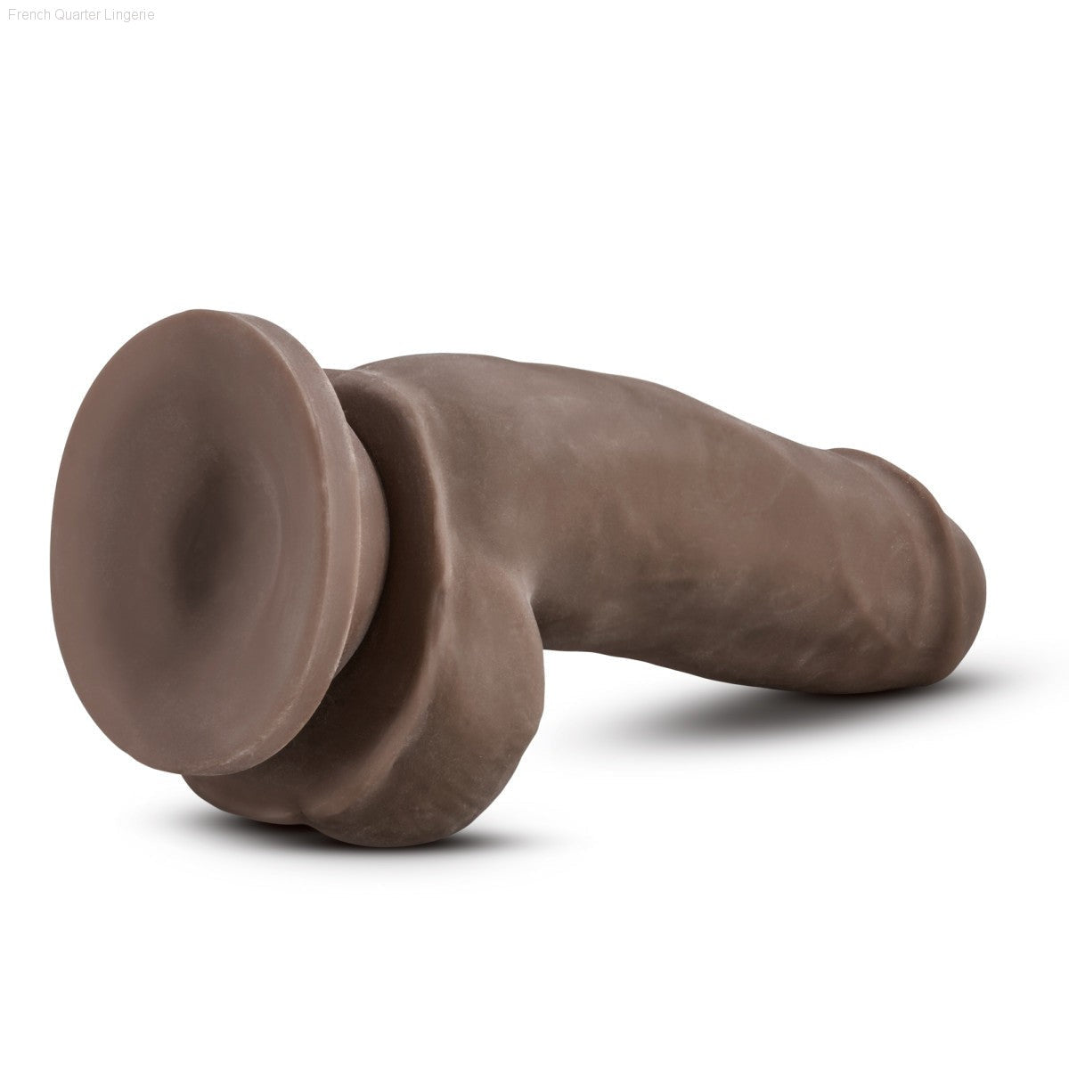 Au Naturel Realistic 7-Inch Fat Boy Long Dildo With Balls & Suction Cup Base-French Quarter Lingerie Au Naturel Realistic 7-Inch Fat Boy Long Dildo With Balls & Suction Cup Base-French Quarter Lingerie