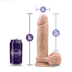 Au Naturel Realistic 9-Inch Long Dildo With Balls & Suction Cup Base-French Quarter Lingerie Au Naturel Realistic 9-Inch Long Dildo With Balls & Suction Cup Base-French Quarter Lingerie