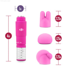 Rose Revitalize Pink Vibrating 3-Piece Massage Wand Kit Rose Revitalize Pink Vibrating 3-Piece Massage Wand Kit