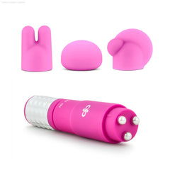 Rose Revitalize Pink Vibrating 3-Piece Massage Wand Kit Rose Revitalize Pink Vibrating 3-Piece Massage Wand Kit