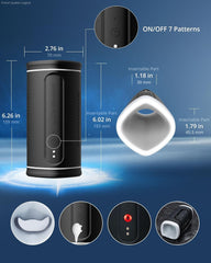 Calor Male Masturbator - Automatic Male Masturbator Cup With 7 Thrusting Rotating For Penis Stimulation Calor Male Masturbator - Automatic Male Masturbator Cup With 7 Thrusting Rotating For Penis Stimulation
