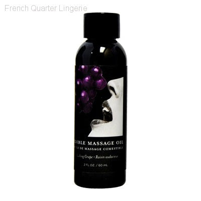Earthly Body Edible Massage Oil (Grape Flavor)-French Quarter Lingerie Earthly Body Edible Massage Oil (Grape Flavor)-French Quarter Lingerie