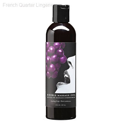 Earthly Body Edible Massage Oil (Grape Flavor)-French Quarter Lingerie Earthly Body Edible Massage Oil (Grape Flavor)-French Quarter Lingerie