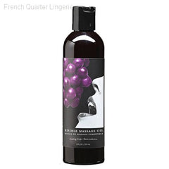 Earthly Body Edible Massage Oil (Grape Flavor)-French Quarter Lingerie Earthly Body Edible Massage Oil (Grape Flavor)-French Quarter Lingerie