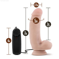 Blush Loverboy The Quarterback Realistic Vanilla 7-Inch Long Remote Control Vibrating Dildo With Suction Cup Base-French Quarter Lingerie Blush Loverboy The Quarterback Realistic Vanilla 7-Inch Long Remote Control Vibrating Dildo With Suction Cup Base-French Quarter Lingerie