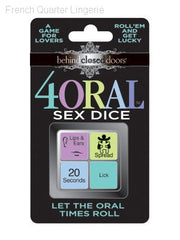 Behind Closed Doors - 4 Oral Sex Dice-French Quarter Lingerie Behind Closed Doors - 4 Oral Sex Dice-French Quarter Lingerie