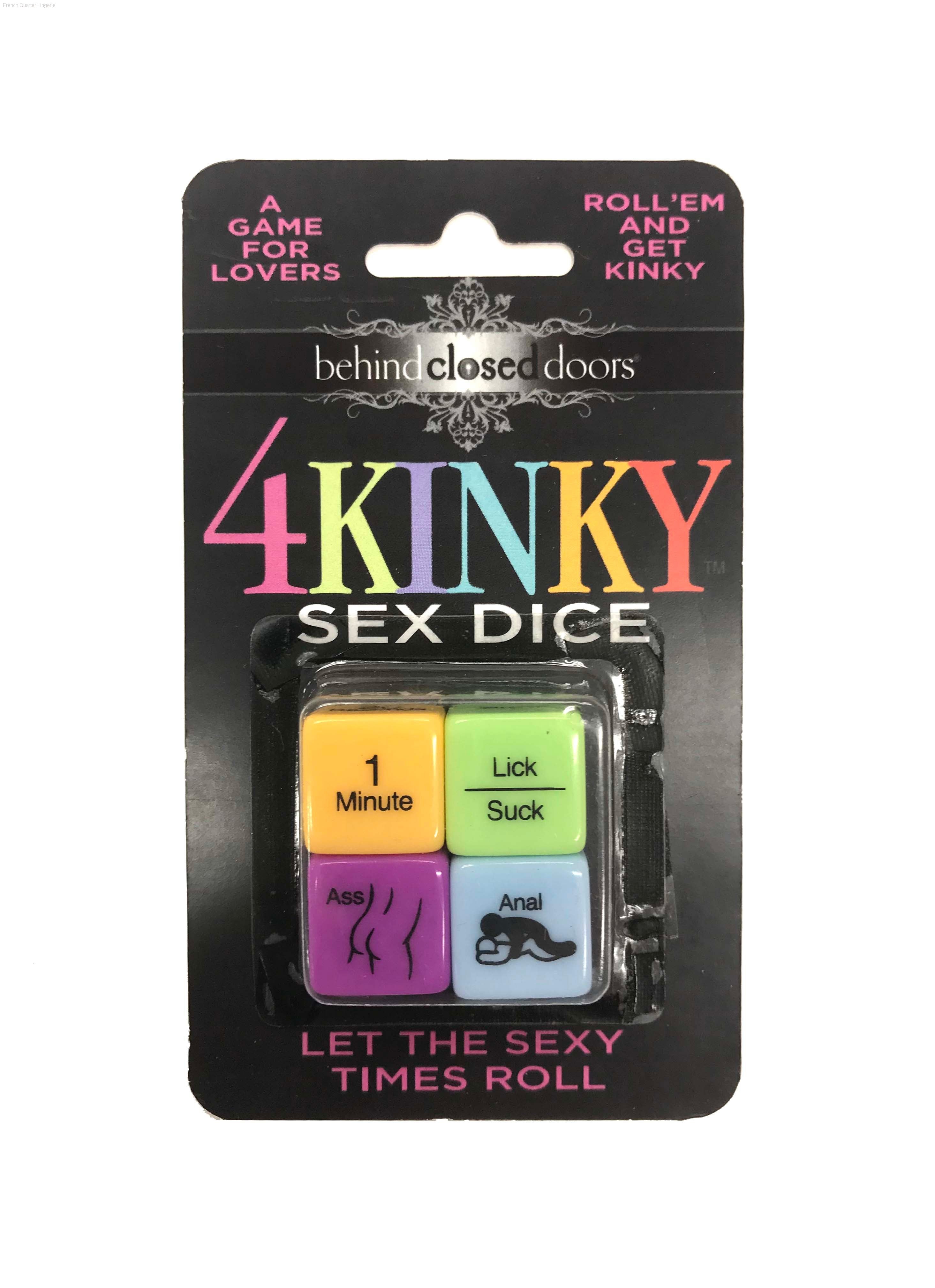 Behind Closed Doors - 4 Kinky Sex Dice-French Quarter Lingerie Behind Closed Doors - 4 Kinky Sex Dice-French Quarter Lingerie