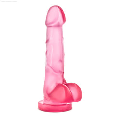 Blush B Yours Sweet N' Hard 4 Realistic 7-Inch Long Dildo With Balls & Suction Cup Base-French Quarter Lingerie Blush B Yours Sweet N' Hard 4 Realistic 7-Inch Long Dildo With Balls & Suction Cup Base-French Quarter Lingerie