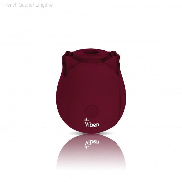 Classic Rose - Ruby - Handheld Rose Clitoral and Nipple Stimulator-French Quarter Lingerie Classic Rose - Ruby - Handheld Rose Clitoral and Nipple Stimulator-French Quarter Lingerie