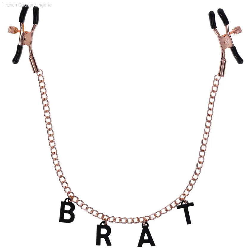 Brat Charmed Nipple Clamps-French Quarter Lingerie Brat Charmed Nipple Clamps-French Quarter Lingerie