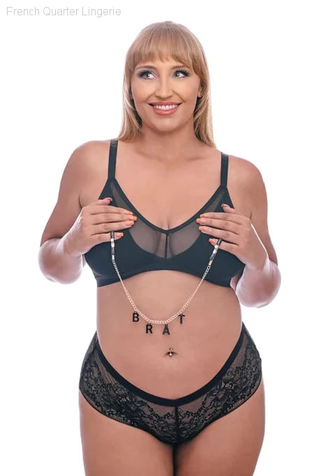 Brat Charmed Nipple Clamps-French Quarter Lingerie Brat Charmed Nipple Clamps-French Quarter Lingerie