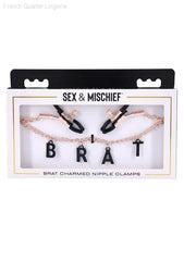 Brat Charmed Nipple Clamps-French Quarter Lingerie Brat Charmed Nipple Clamps-French Quarter Lingerie