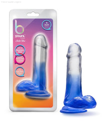 B Yours By Blush® | Stella Blue Realistic Blue 6.25-Inch Long Dildo With Balls & Suction Cup Base-French Quarter Lingerie B Yours By Blush® | Stella Blue Realistic Blue 6.25-Inch Long Dildo With Balls & Suction Cup Base-French Quarter Lingerie