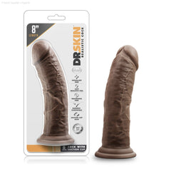 Dr. Skin By Blush® | Realistic 8-Inch Long Dildo With Suction Cup Base-French Quarter Lingerie Dr. Skin By Blush® | Realistic 8-Inch Long Dildo With Suction Cup Base-French Quarter Lingerie