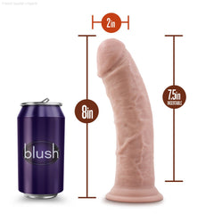 Dr. Skin By Blush® | Realistic 8-Inch Long Dildo With Suction Cup Base-French Quarter Lingerie Dr. Skin By Blush® | Realistic 8-Inch Long Dildo With Suction Cup Base-French Quarter Lingerie