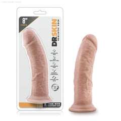 Dr. Skin By Blush® | Realistic 8-Inch Long Dildo With Suction Cup Base-French Quarter Lingerie Dr. Skin By Blush® | Realistic 8-Inch Long Dildo With Suction Cup Base-French Quarter Lingerie
