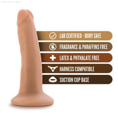 Dr. Skin By Blush® | Realistic 5.5-Inch Long Dildo With Suction Cup Base-French Quarter Lingerie Dr. Skin By Blush® | Realistic 5.5-Inch Long Dildo With Suction Cup Base-French Quarter Lingerie