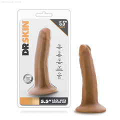 Dr. Skin By Blush® | Realistic 5.5-Inch Long Dildo With Suction Cup Base-French Quarter Lingerie Dr. Skin By Blush® | Realistic 5.5-Inch Long Dildo With Suction Cup Base-French Quarter Lingerie