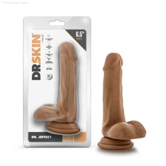 Dr. Skin By Blush® | Dr. Jeffrey 6.5 Inch Long Dildo with Suction Cup & Balls-French Quarter Lingerie Dr. Skin By Blush® | Dr. Jeffrey 6.5 Inch Long Dildo with Suction Cup & Balls-French Quarter Lingerie