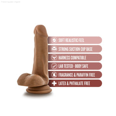 Dr. Skin By Blush® | Dr. Jeffrey 6.5 Inch Long Dildo with Suction Cup & Balls-French Quarter Lingerie Dr. Skin By Blush® | Dr. Jeffrey 6.5 Inch Long Dildo with Suction Cup & Balls-French Quarter Lingerie