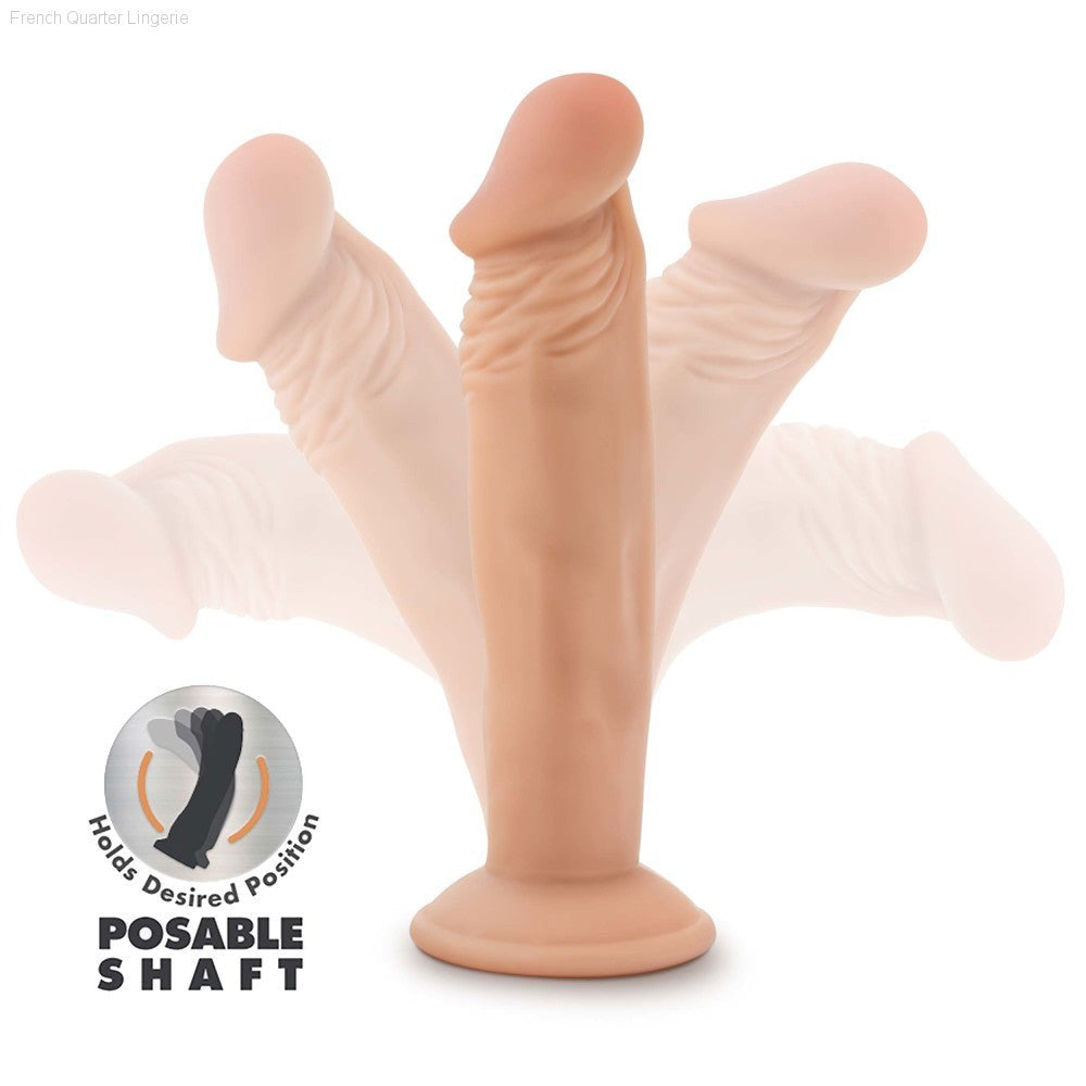 Dr. Skin Plus By Blush® | Realistic 6.5-Inch Long Soft Yet Erect & Posable Dildo With Suction Cup Base-French Quarter Lingerie Dr. Skin Plus By Blush® | Realistic 6.5-Inch Long Soft Yet Erect & Posable Dildo With Suction Cup Base-French Quarter Lingerie