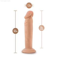 Dr. Skin Plus By Blush® | Realistic 6.5-Inch Long Soft Yet Erect & Posable Dildo With Suction Cup Base-French Quarter Lingerie Dr. Skin Plus By Blush® | Realistic 6.5-Inch Long Soft Yet Erect & Posable Dildo With Suction Cup Base-French Quarter Lingerie