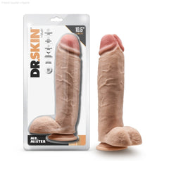 Dr. Skin By Blush® | Mr. Mister Realistic 11-Inch Long Dildo With Balls & Suction Cup Base-French Quarter Lingerie Dr. Skin By Blush® | Mr. Mister Realistic 11-Inch Long Dildo With Balls & Suction Cup Base-French Quarter Lingerie