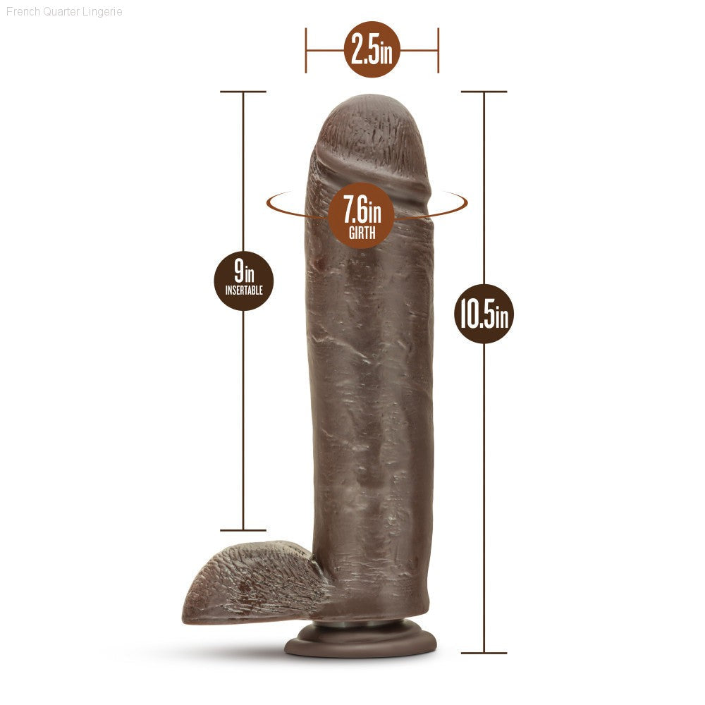 Dr. Skin By Blush® | Mr. Mister Realistic 11-Inch Long Dildo With Balls & Suction Cup Base-French Quarter Lingerie Dr. Skin By Blush® | Mr. Mister Realistic 11-Inch Long Dildo With Balls & Suction Cup Base-French Quarter Lingerie