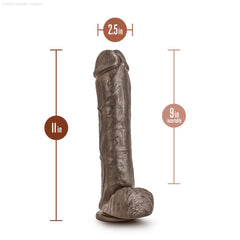 Dr. Skin By Blush® | Mr. Savage Realistic 11-Inch Long Dildo With Balls & Suction Cup Base-French Quarter Lingerie Dr. Skin By Blush® | Mr. Savage Realistic 11-Inch Long Dildo With Balls & Suction Cup Base-French Quarter Lingerie