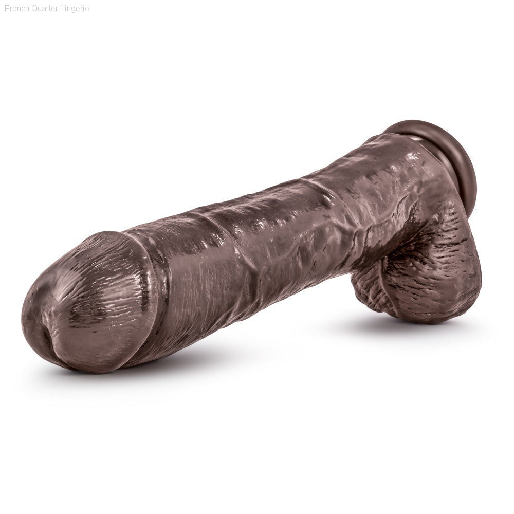 Dr. Skin By Blush® | Mr. Savage Realistic 11-Inch Long Dildo With Balls & Suction Cup Base-French Quarter Lingerie Dr. Skin By Blush® | Mr. Savage Realistic 11-Inch Long Dildo With Balls & Suction Cup Base-French Quarter Lingerie