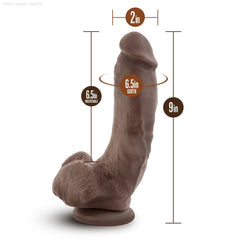 Dr. Skin By Blush® | Mr. Mayor 9 Inch Long Dildo with Suction Cup & Balls-French Quarter Lingerie Dr. Skin By Blush® | Mr. Mayor 9 Inch Long Dildo with Suction Cup & Balls-French Quarter Lingerie