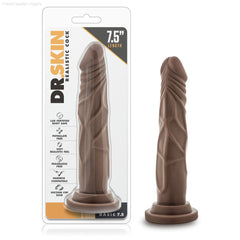 Dr. Skin By Blush® | Realistic Cock Realistic 7.5-Inch Long Dildo With Suction Cup Base-French Quarter Lingerie Dr. Skin By Blush® | Realistic Cock Realistic 7.5-Inch Long Dildo With Suction Cup Base-French Quarter Lingerie