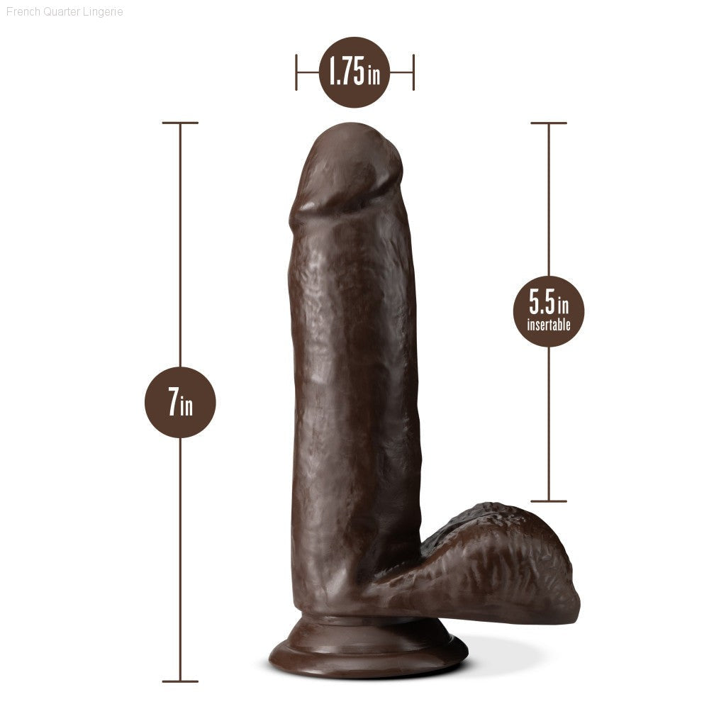 Dr. Skin Plus By Blush® | Realistic 7-Inch Long Soft Yet Erect & Posable Dildo With Balls & Suction Cup Base-French Quarter Lingerie Dr. Skin Plus By Blush® | Realistic 7-Inch Long Soft Yet Erect & Posable Dildo With Balls & Suction Cup Base-French Quarter Lingerie